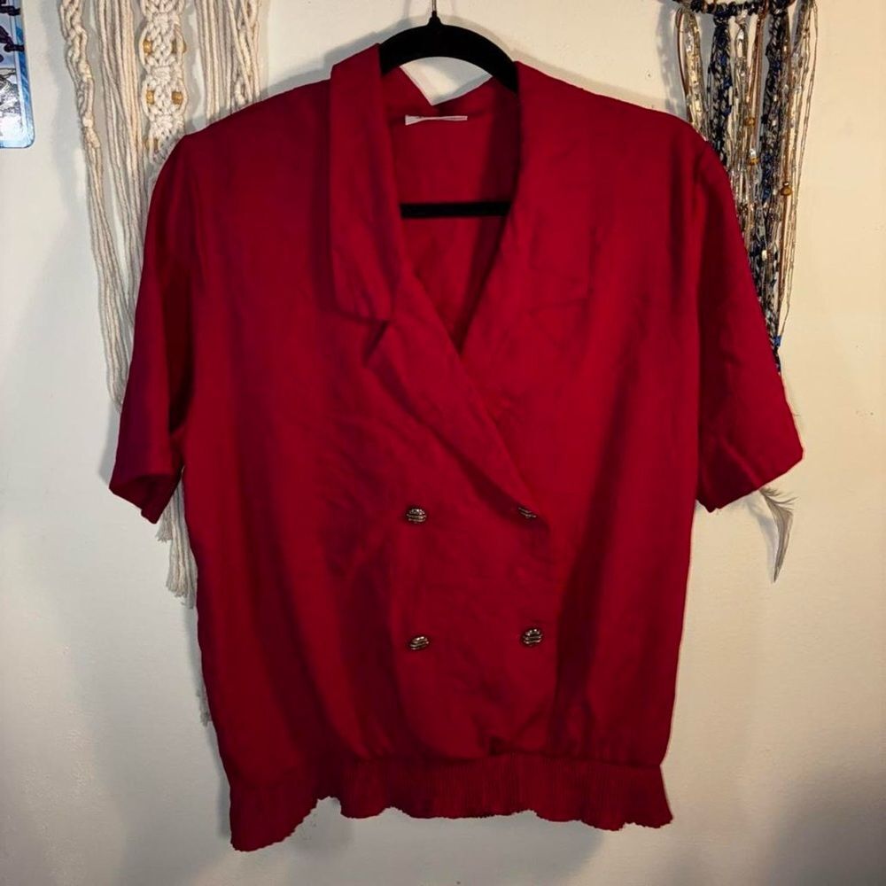 Alfred-dunner Women's Red and Pink Blouse